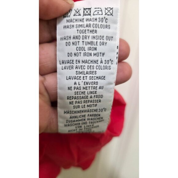 Mini Boden Girls Red Sleeveless Dress With Rosette Appliques Button Back Closure - Picture 6 of 8